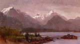 Albert Bierstadt The Grand Tetons, Wyoming painting
